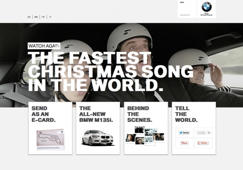 BMW-Weihnachtskampagne: Der schnellste Weihnachtssong der Welt