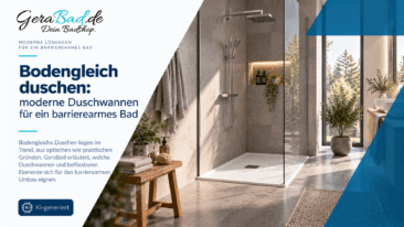 Bodengleich duschen: moderne Duschwannen für ein barrierearmes Bad