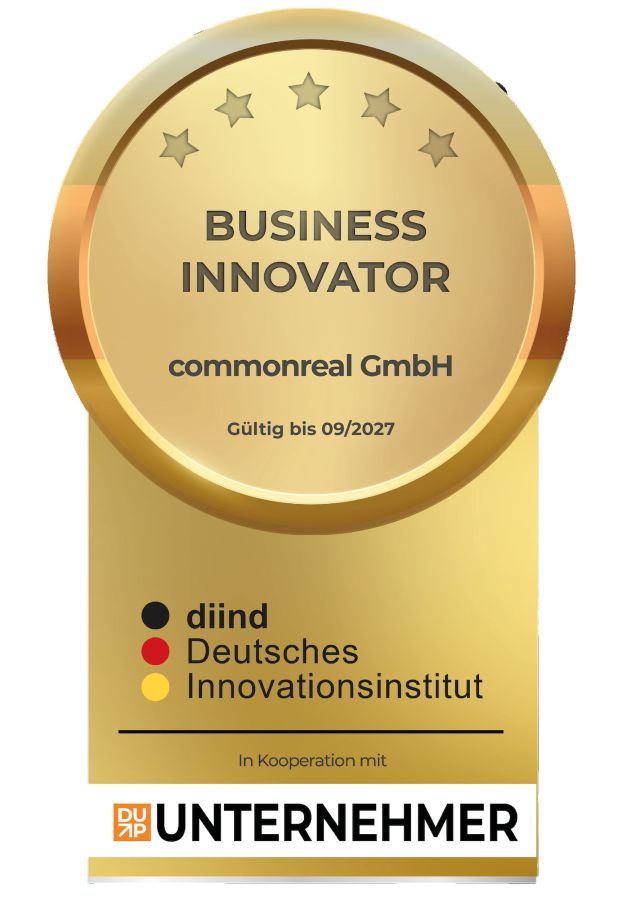 commonreal GmbH als Business Innovator ausgezeichnet