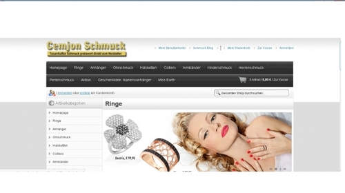 Der allerneuste Gold- und Silberschmuck ist eingetroffen