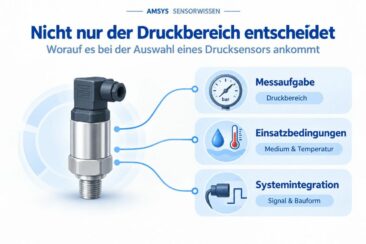 Die wichtigsten Kriterien bei der Auswahl eines Drucksensors