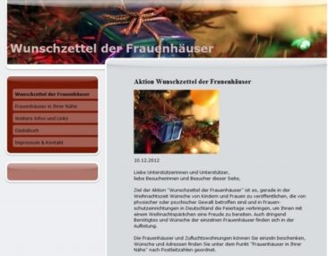 Die Wunschzettel der Frauenhäuser: Ein bisschen Normalität schenken
