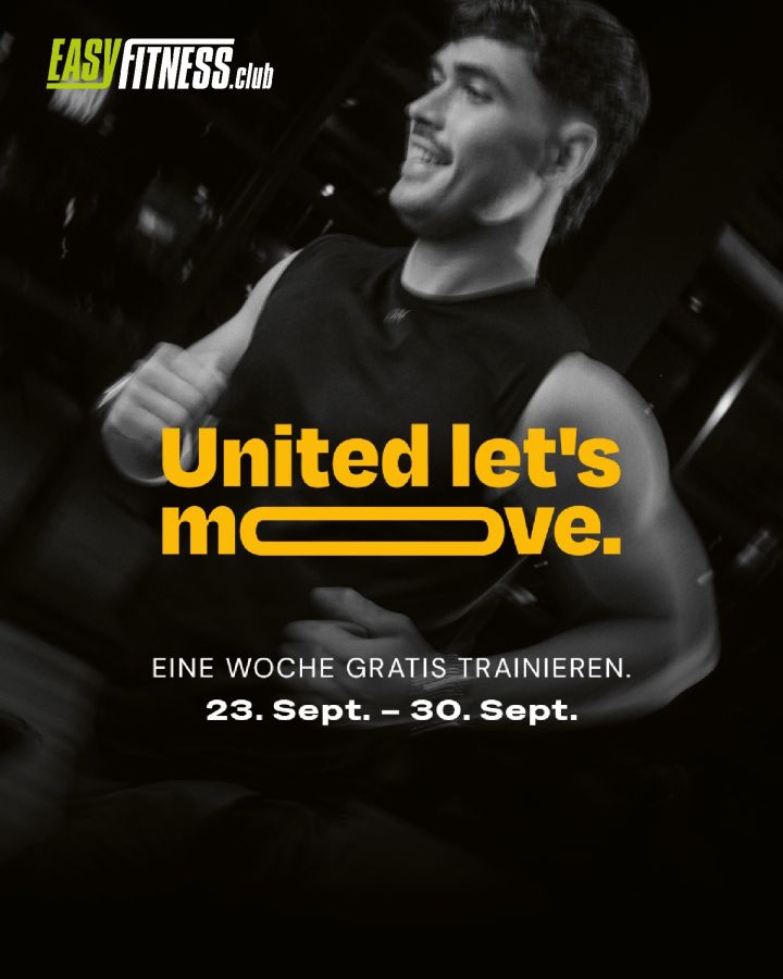 Eine Woche, die mehr bewegt als nur dich: EASYFITNESS ist Teil von „United let’s move.“