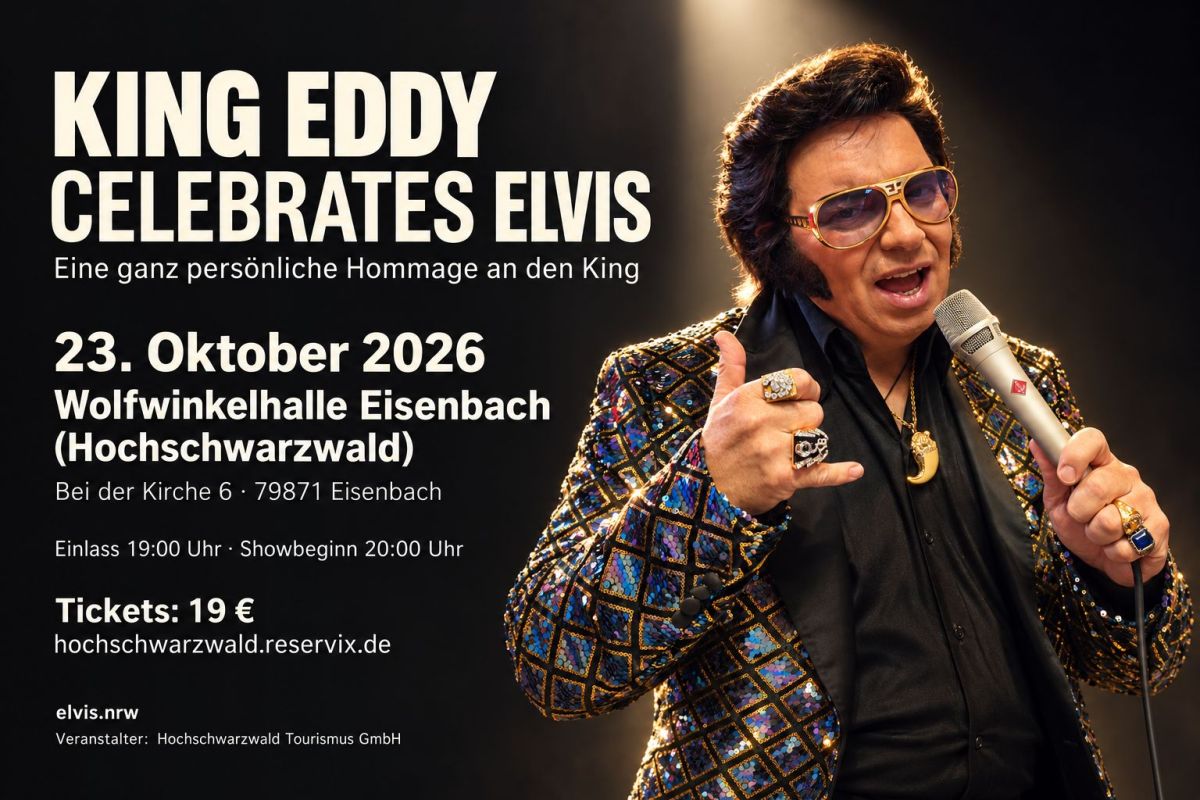 Elvis ist mehr als Hüftschwung: King Eddy zeigt in Eisenbach die musikalische Bandbreite des King