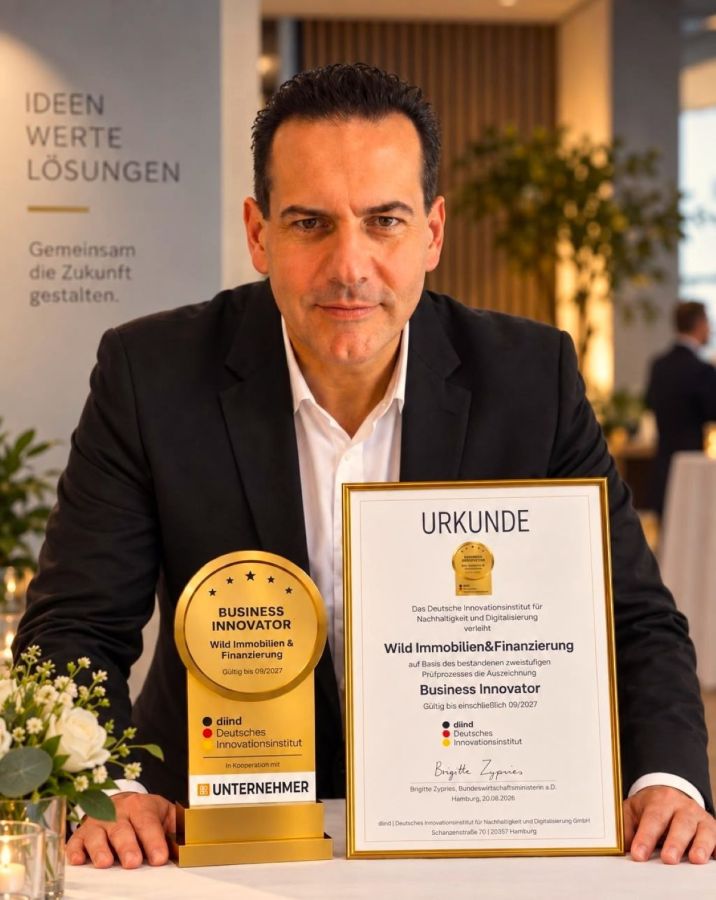 Erneut Business Innovator: DIIND zeichnet Wild Immobilien&Finanzierung auch 2026 aus