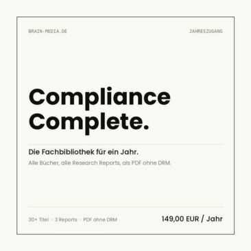 Fachverlag Brain-Media.de startet Jahresabo für seine Compliance-Bibliothek