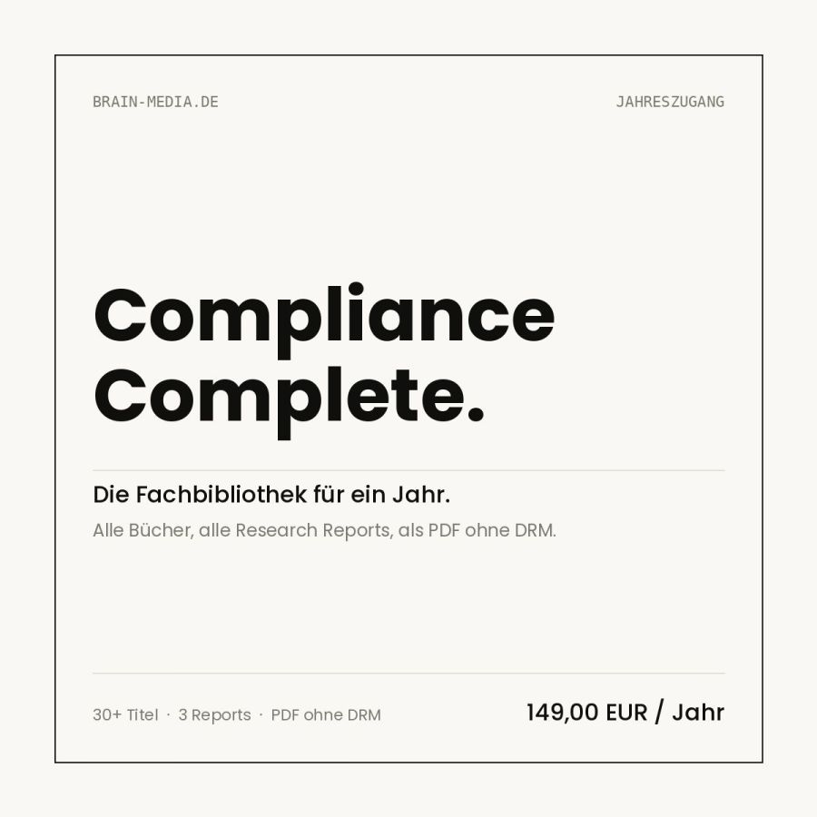 Fachverlag Brain-Media.de startet Jahresabo für seine Compliance-Bibliothek