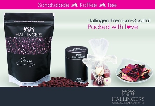 Feinste Pralinen & Co. aus Hallingers Schokoladen Manufaktur: Internet-Shop www.hallingers.de ist online!