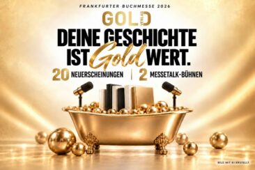 Frankfurter Buchmesse 2026: GOLD Verlag mit 20 Neuerscheinungen, goldenem Fotospot und 220 Messetalks