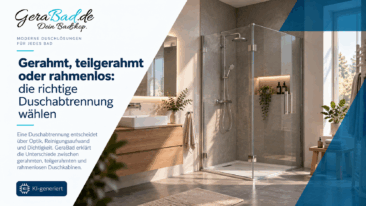 Gerahmt, teilgerahmt oder rahmenlos: die richtige Duschabtrennung wählen