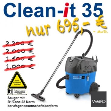 grunert.de präsentiert: Industriesauger Weko Clean-it 35