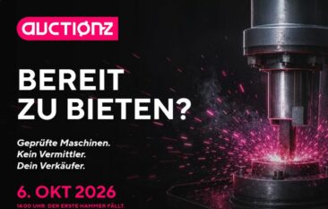 Kein Vermittler: A-Z Maschinenwelt startet mit auctionz eigene Online-Auktionen für Gebrauchtmaschinen