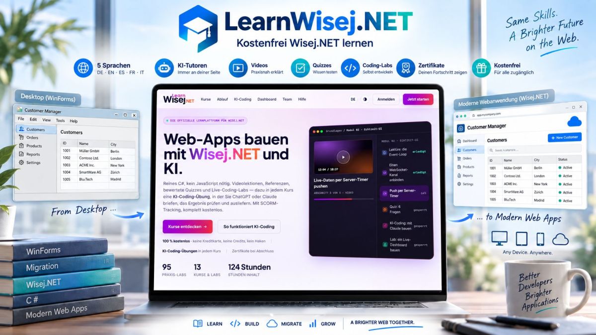 Learn Wisej.NET: Kostenfrei Wisej.NET lernen