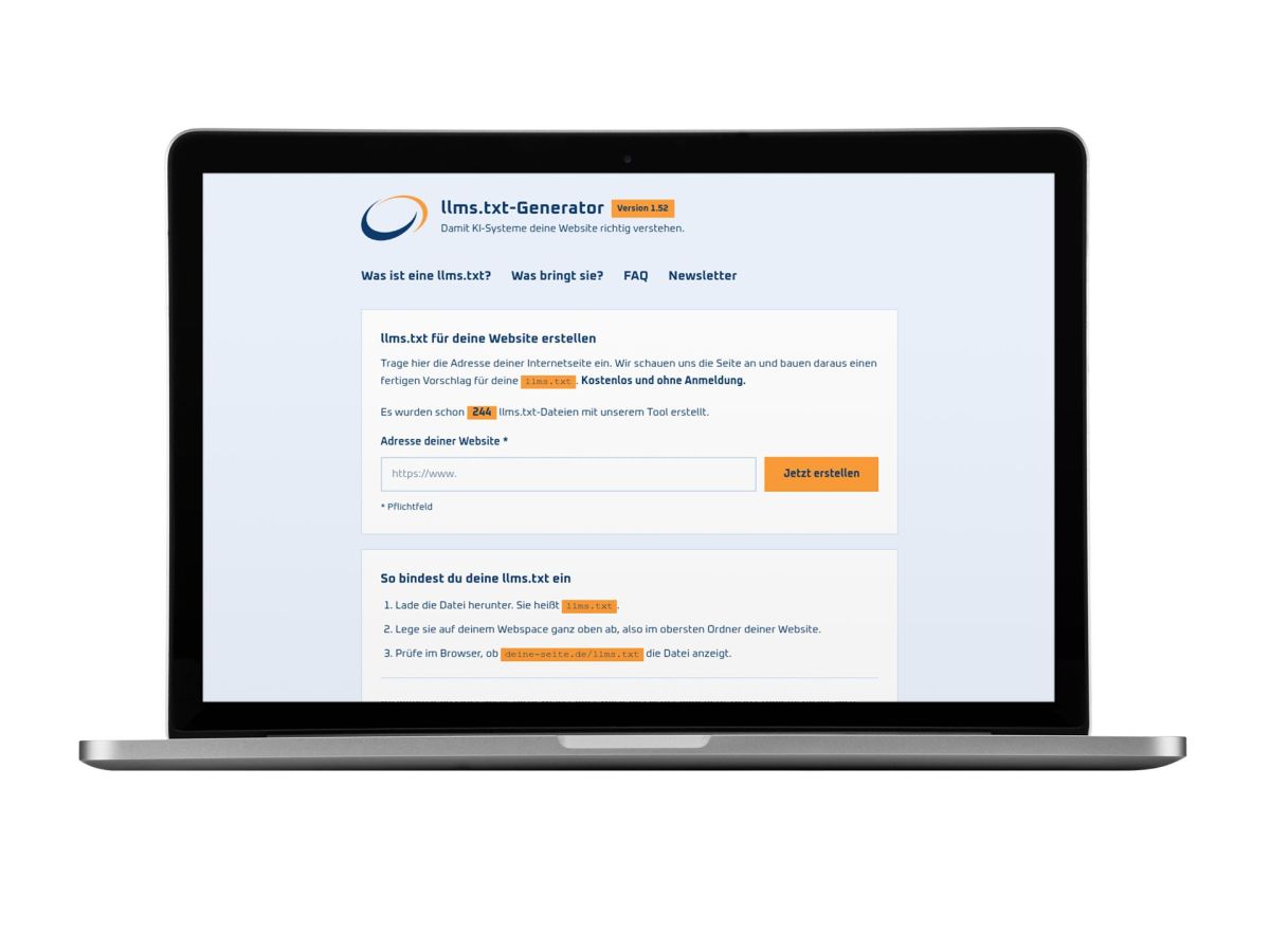 Leinberger Media startet kostenlosen llms.txt-Generator für mehr KI-Sichtbarkeit
