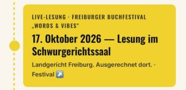 „Mission Spielfrei“: Michael Gruninger liest beim Freiburger Buchfestival im Schwurgerichtssaal