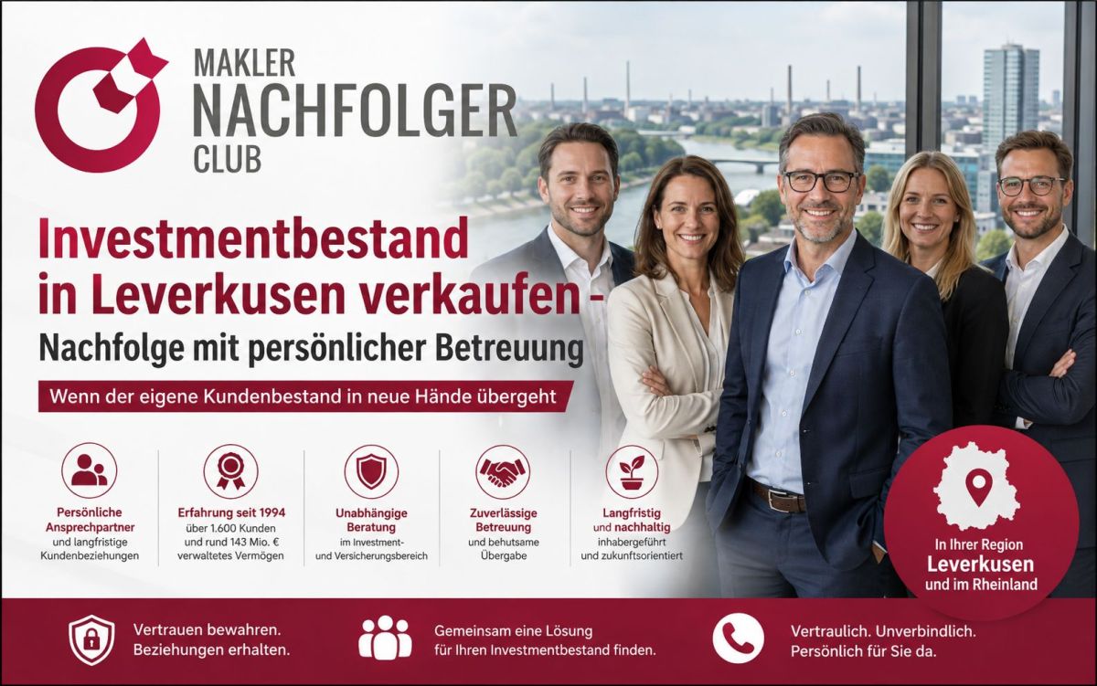 Nachhaltiger Verkauf von Investmentbeständen in Leverkusen