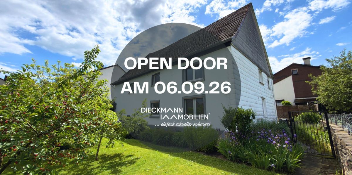 Open Door Besichtigung am 06.09.26 in Schwerte Wandhofen (Zweifamilienhaus)