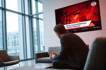 Psychofalle Foyer: Warum Nachrichten-Screens stressen