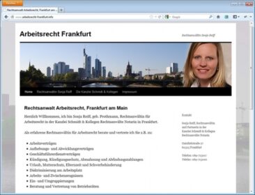 Rechtsanwalt Arbeitsrecht in Frankfurt: Rechtsanwältin Sonja Reiff stellt sich vor
