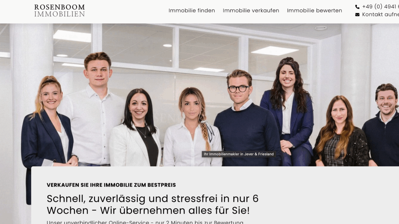 ROSENBOOM IMMOBILIEN GmbH – Immobilienmakler Jever & Friesland mit regionaler Erfahrung