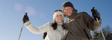 Schneeschuhwandern – Spuren im Schnee