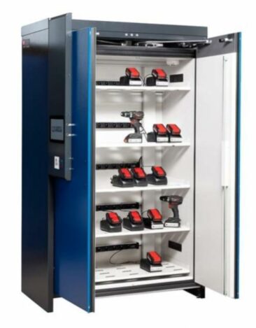Smarte RFID-Schränke, auch für Lithium-Ionen-Batterien und Elektrowerkzeuge