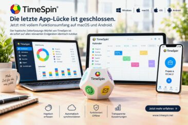 TimeSpin Zeiterfassung wird vollständig plattformunabhängig und bringt Impulse für New Work.