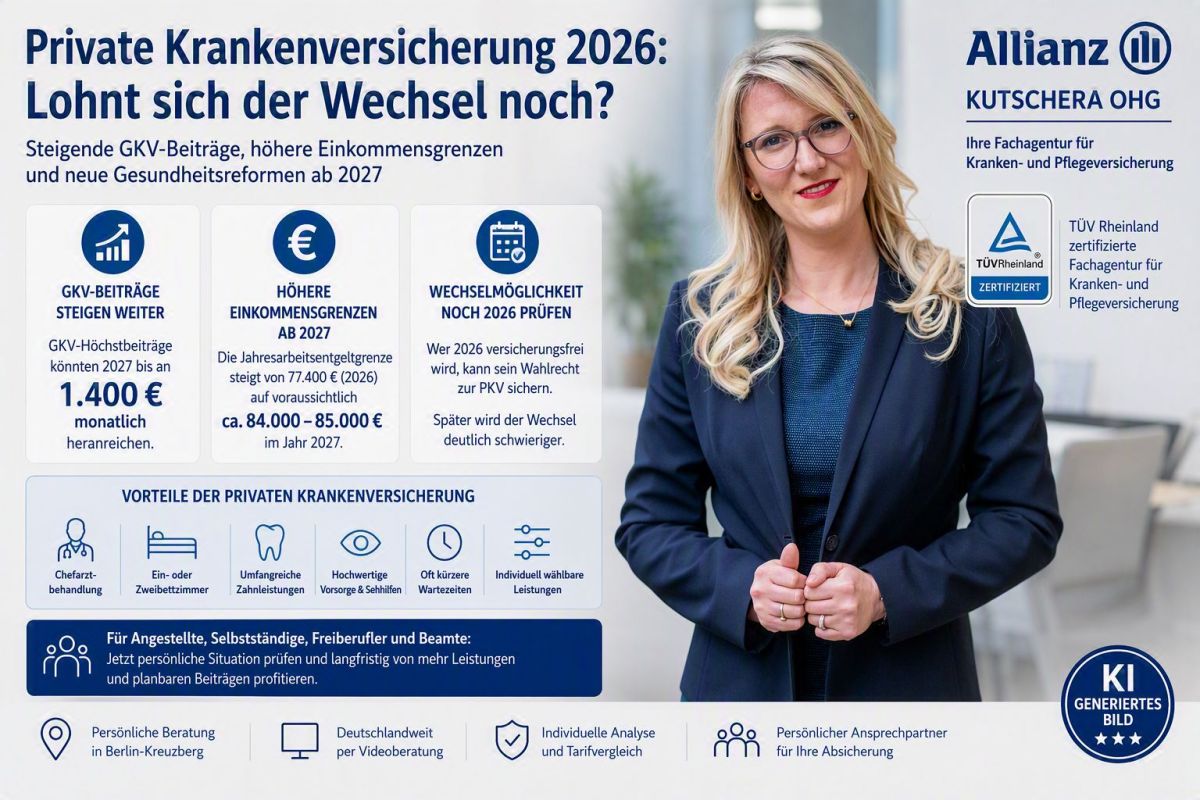 Warum sich der Wechsel vor den Reformen 2027 lohnen kann – Private Krankenversicherung 2026: