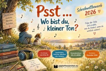 Wenn die Welt plötzlich verstummt: Schreibwettbewerb für Kinder und Jugendliche