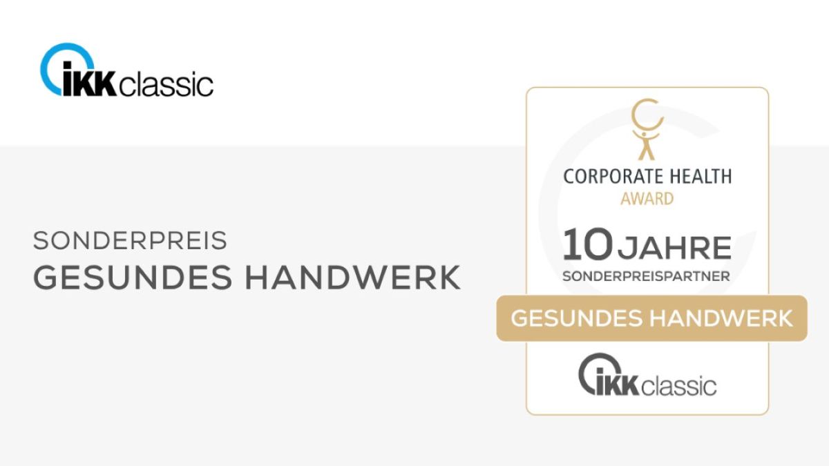 Zehn Jahre Sonderpreis „Gesundes Handwerk“: