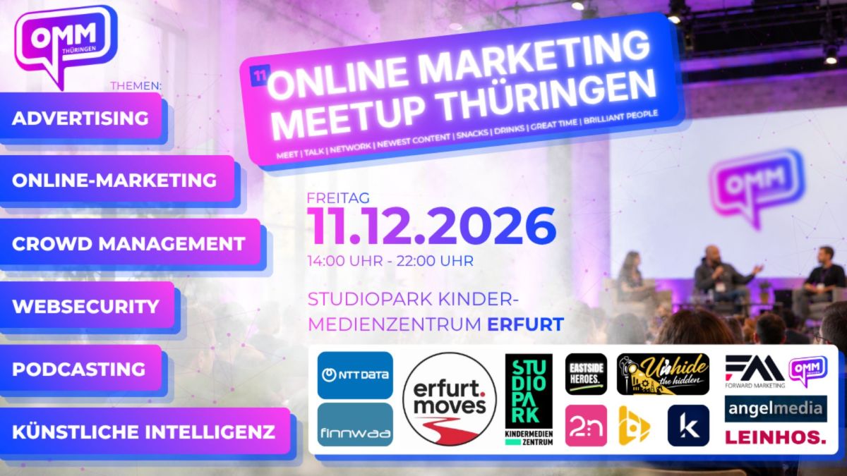 11. Online Marketing Meetup Thüringen, 11.12.26, Erfurt