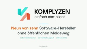 9 von 10 mittelständischen Software-Herstellern haben keinen öffentlichen Weg, eine Schwachstelle zu melden