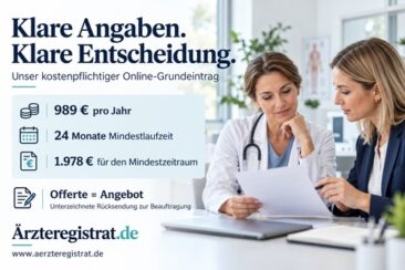 Ärzteregistrat.de zu Anwaltskanzlei Hofauer: Vorsicht vor Anschreiben von aerzteregistrat.de