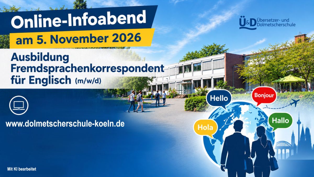 Auswärtiges Amt hat weltweit Stellen nach Fremdsprachenausbildung! Dolmetscherschule informiert am 5.11.26