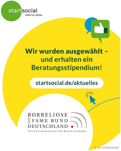 Borreliosebund ist startsocial-Stipendiat 2026/2027 und bekommt als Helfer Hilfe