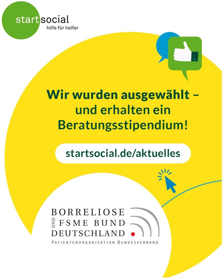 Borreliosebund ist startsocial-Stipendiat 2026/2027 und bekommt als Helfer Hilfe