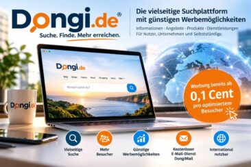 Dongi.de bündelt Online-Suche, Themenportale und digitale Werbemöglichkei