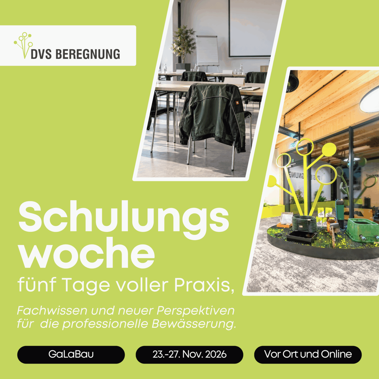 DVS Beregnung veranstaltet Schulungswoche für professionelle Bewässerungstechnik