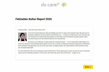 Fehlzeiten-Kultur-Report 2026: Teilnahme noch bis 22. Oktober möglich