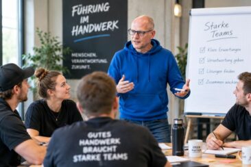 Führung im Handwerk: Intensiv-Seminar für mehr Verantwortung im Team und weniger Abhängigkeit vom Unternehmer