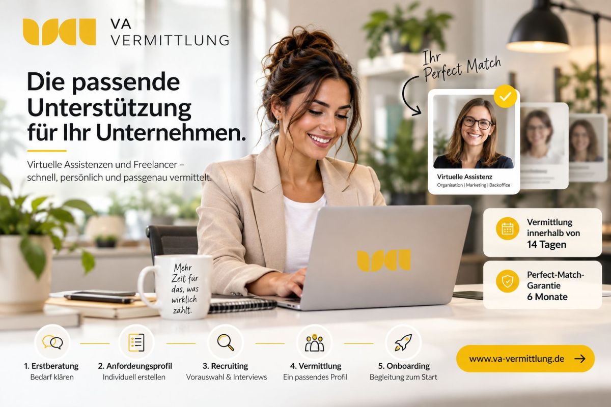 Fünf Jahre VA Vermittlung: Über 300 erfolgreiche Matches und passende Freelancer innerhalb von 14 Tagen