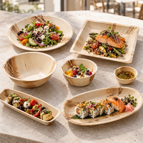 Funktion trifft Design: Palmblattgeschirr für Catering, Streetfood und Gastronomie