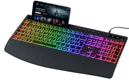GeneralKeys Hintergrundbeleuchtete USB-Tastatur
