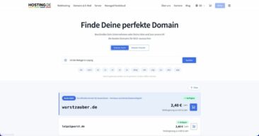 hosting.de GmbH führt KI Domainsuche ein und beschleunigt die kreative Namensfindung für neue Webprojekte