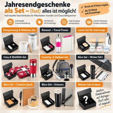 Jahresendgeschenke mit Markenwirkung: Individuelle Geschenksets für Unternehmen