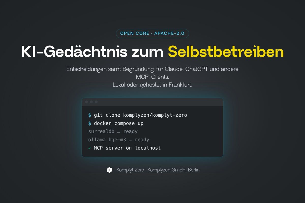 KI-Gedächtnis zum Selbstbetreiben: Open-Core-Engine aus Berlin für Claude, ChatGPT und Co.