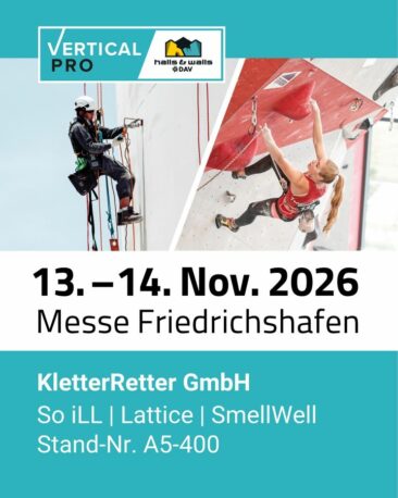 KletterRetter bringt neue Produkte mit auf die Vertical Pro 2026