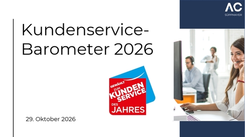 Kundenservice-Barometer 2026: Servicequalität schlägt Preis – Künstliche Intelligenz wird zum Schlüssel für nahtlose Customer Experience