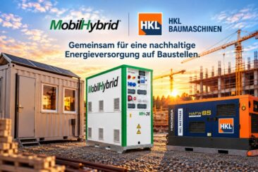 MobilHybrid und HKL Baumaschinen: Gemeinsam für eine nachhaltige Energieversorgung auf Baustellen