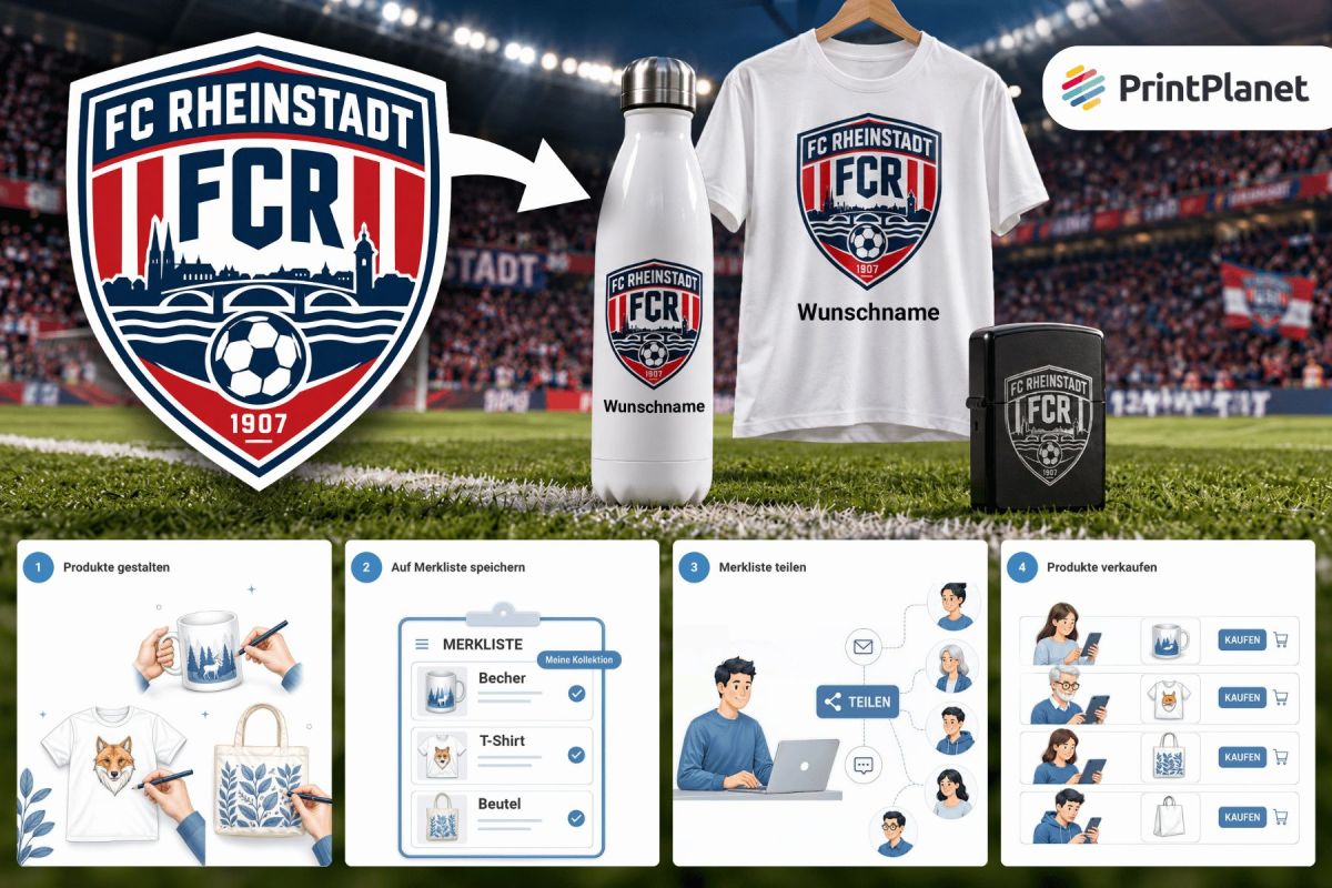 Schluss mit dem Bestellchaos im Verein: PrintPlanet macht den eigenen Fanshop einfach